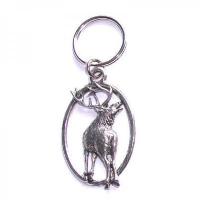 Just Fish Pewter Keyring Stag 2